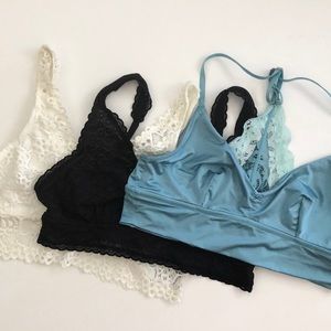 NWOT✨Aerie Lace Bralette BUNDLE (3)